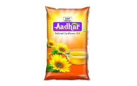 Aadhar Refined Sunflower Oil   Pack  1 litre